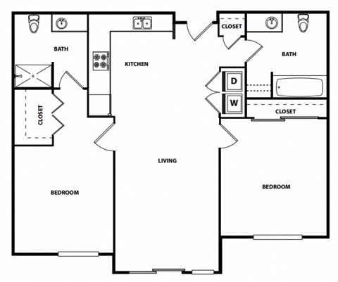 2 Bed 2 Bath Floor Plan at FARM BY VINTAGE, MILL CREEK, WA